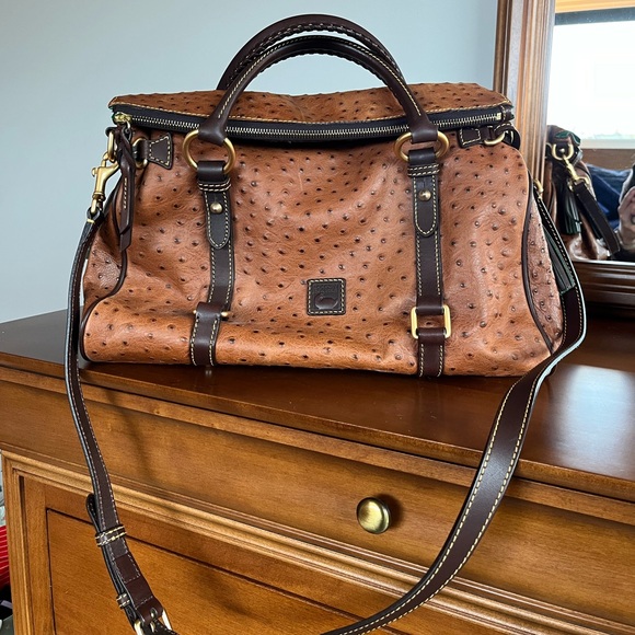 Dooney & Bourke Handbags - Dooney & Bourke Large Ostrich Florentine Satchel NWOT